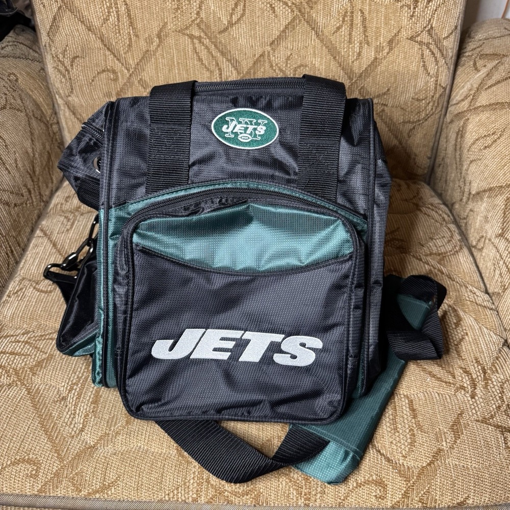 NY‎ New York Jets Insulated soft Lunch Bag Cooler New - BIG LOGO Excellent